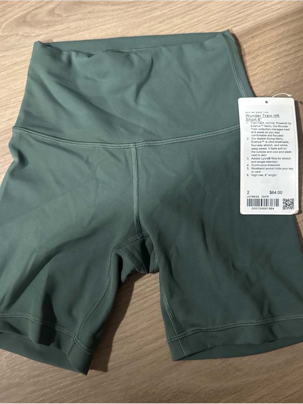 lululemon athletica High-Rise Bike Shorts - Olive